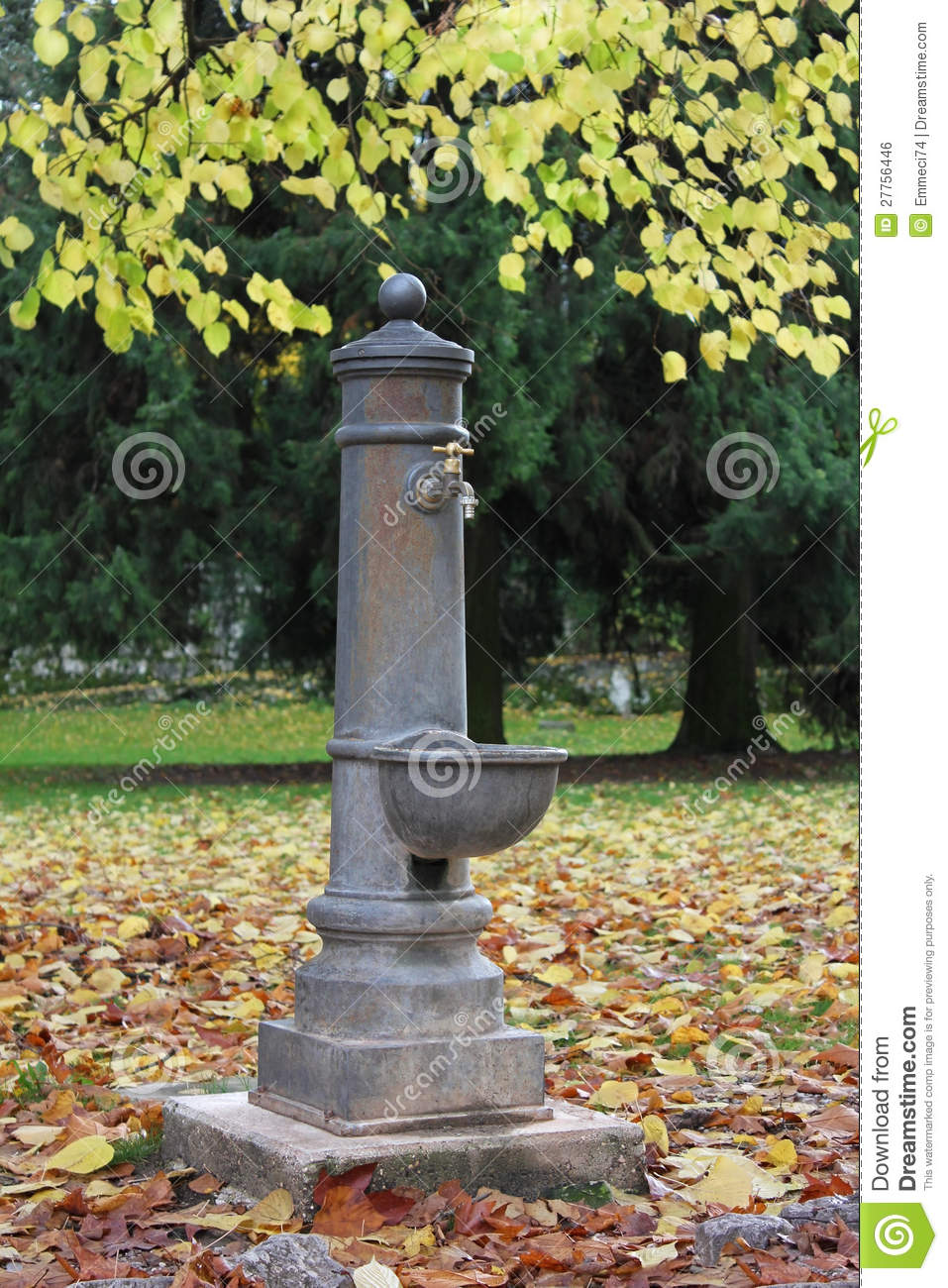 Drinking Fountain In The Park Royalty Free Stock Image   Image