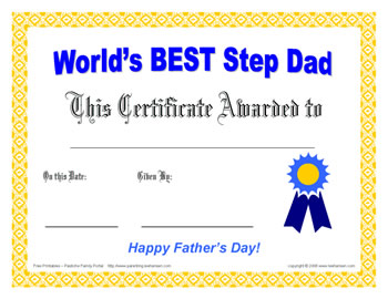 Father S Day Awards  Best Father Best Grandfather Best Step Dad
