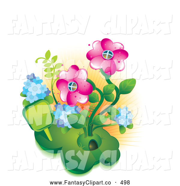 Flower Garden Clip Art Free   Portwings Com