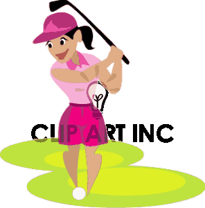 Golf Golfer Golfers Golfing Women 1004golf004 Clip Art Sports Golf