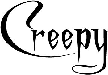 Halloween Word Art Creepy Graphic   Halloween Banner Clip Art In    