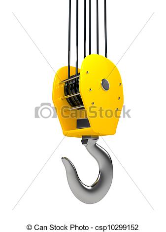 Industrial Hook Hanging On A Chain   Csp10299152