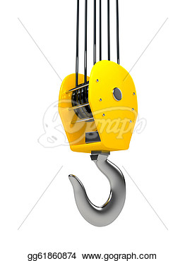 Industrial Hook Hanging On A Chain
