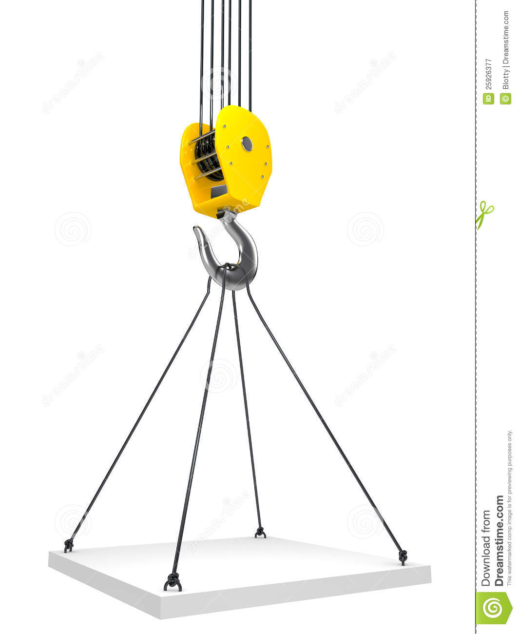Industrial Hook Hanging On A Chain Royalty Free Stock Photography