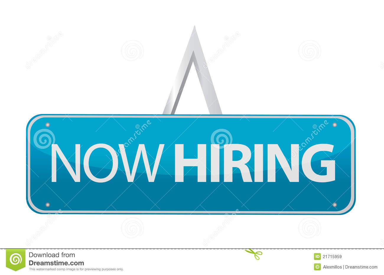Now Hiring Sign Illustration Royalty Free Stock Images   Image