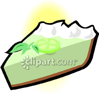 Royalty Free Clip Art Image  Slice Of Key Lime Cheesecake