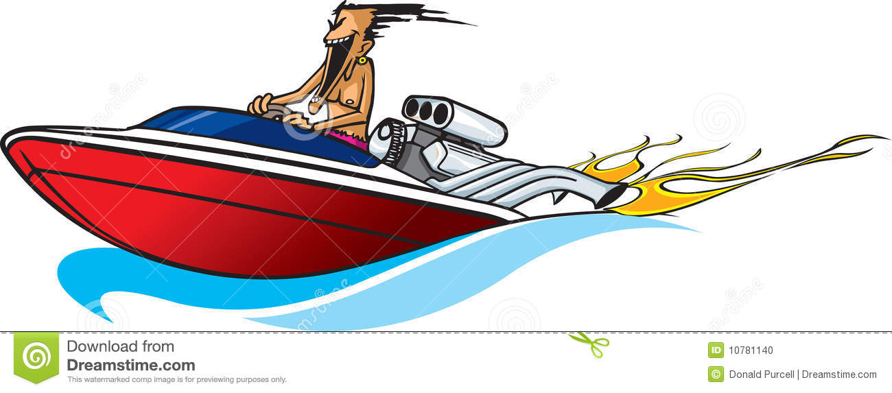Speed Boat Maniac Stock Photo   Image  10781140
