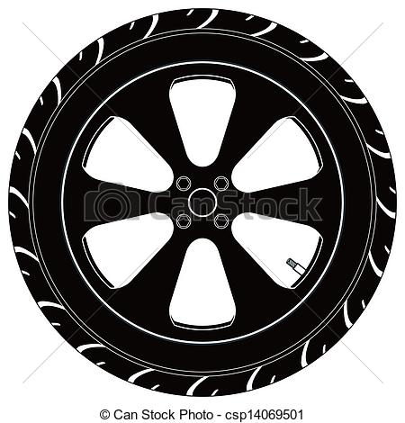Vector Clipart Of Car Or Truck Tire Symbol   A Car Or Truck Tire