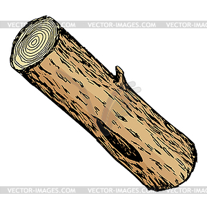 Wood Log   Vector Clip Art