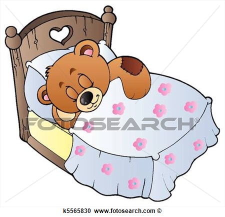 Clipart   Cute Sleeping Teddy Bear  Fotosearch   Search Clip Art    