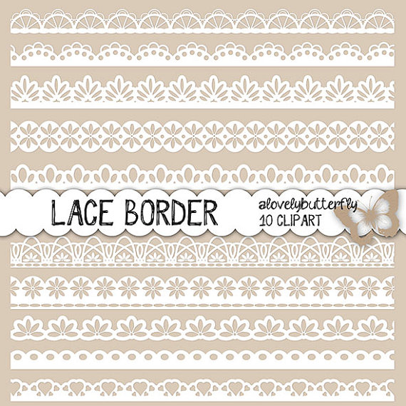 Clipart Lace Border Wedding Invitation White Lace Border Shabby