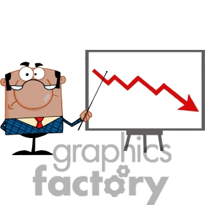 Clipart Of Angry African American Business Manager With Pointer