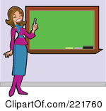 Free Rf Clipart Illustration Of A Beautiful Brunette Caucasian Teacher