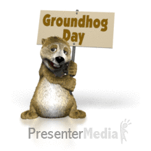 Happy Groundhog Day Sign Powerpoint Animation