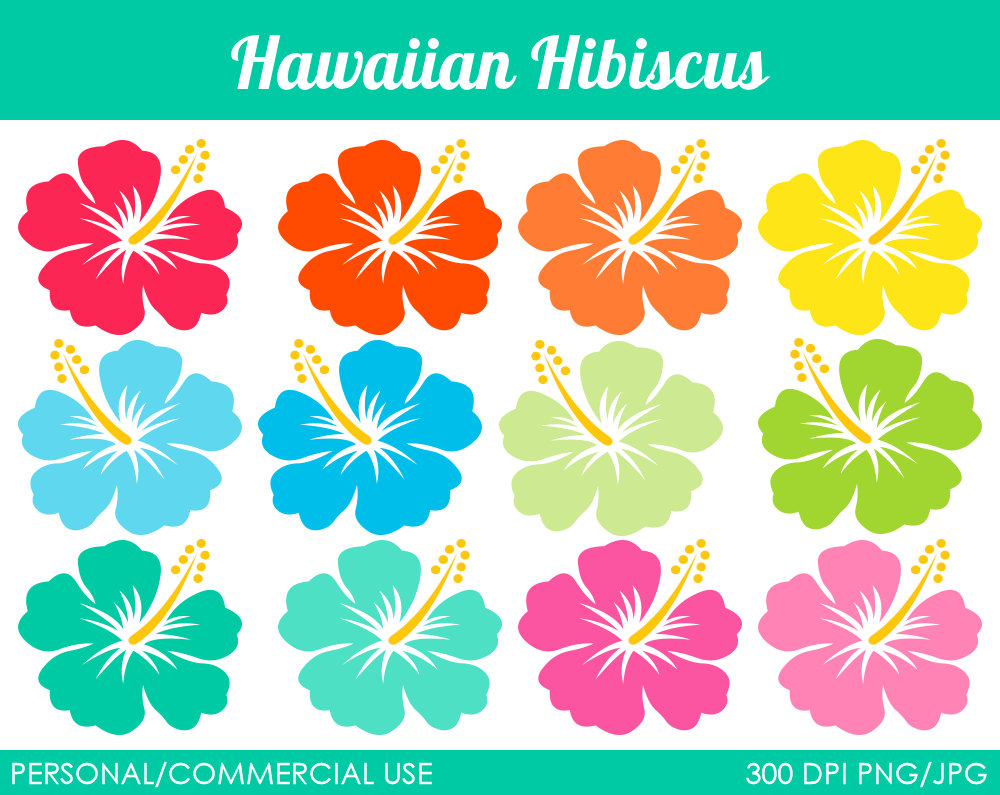 Hawaiian Luau Food Clip Art Hawaiian Hibiscus Clipart