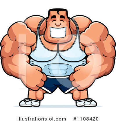 Royalty Free  Rf  Bodybuilder Clipart Illustration  1108420 By Cory
