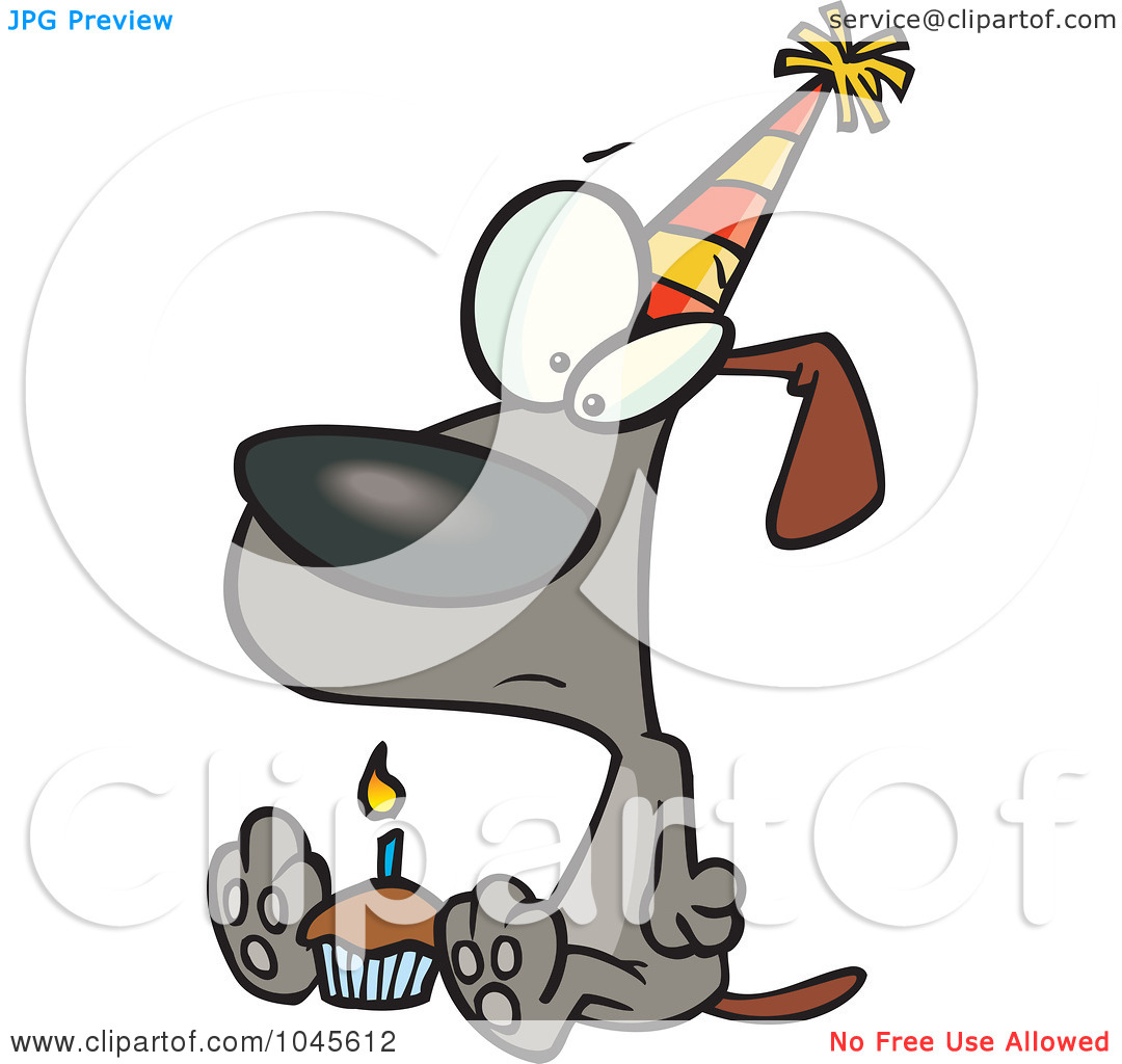 Royalty Free  Rf  Clip Art Illustration Of A Cartoon Lonely Birthday