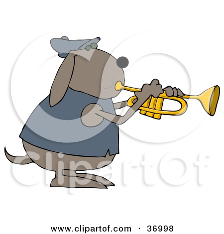 Royalty Free  Rf  Clipart Illustration Of A Jazz Group Playing A Bass