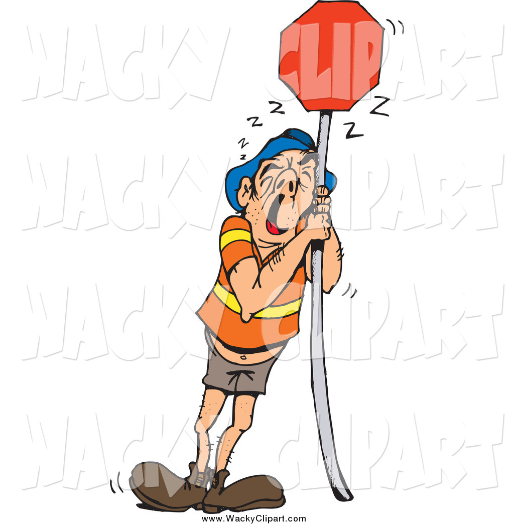 Tired Man Clipart Clipart Of A Tired Man Holding On To A Blank Red    