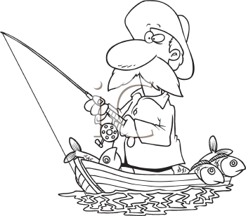Cartoon Fisherman Clip Art