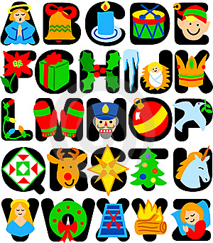 Christmas Alphabet Clip Art   Group Picture Image By Tag    
