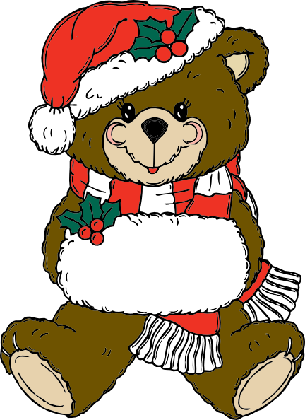 Christmas Bear Clip Art At Clker Com   Vector Clip Art Online Royalty    