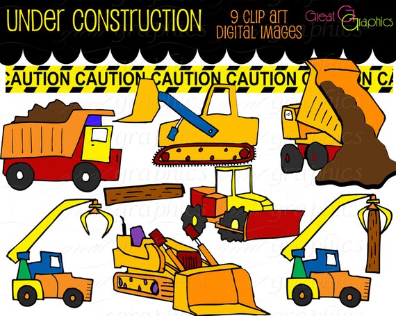 Construction Clipart Truck Clip Art Kids Digital Clip Art Construction