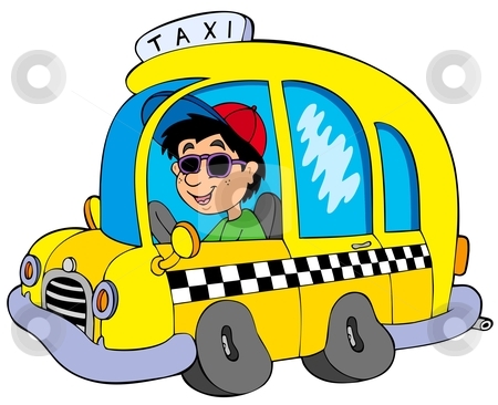 Driver Clipart Cartoon Taxi Driver