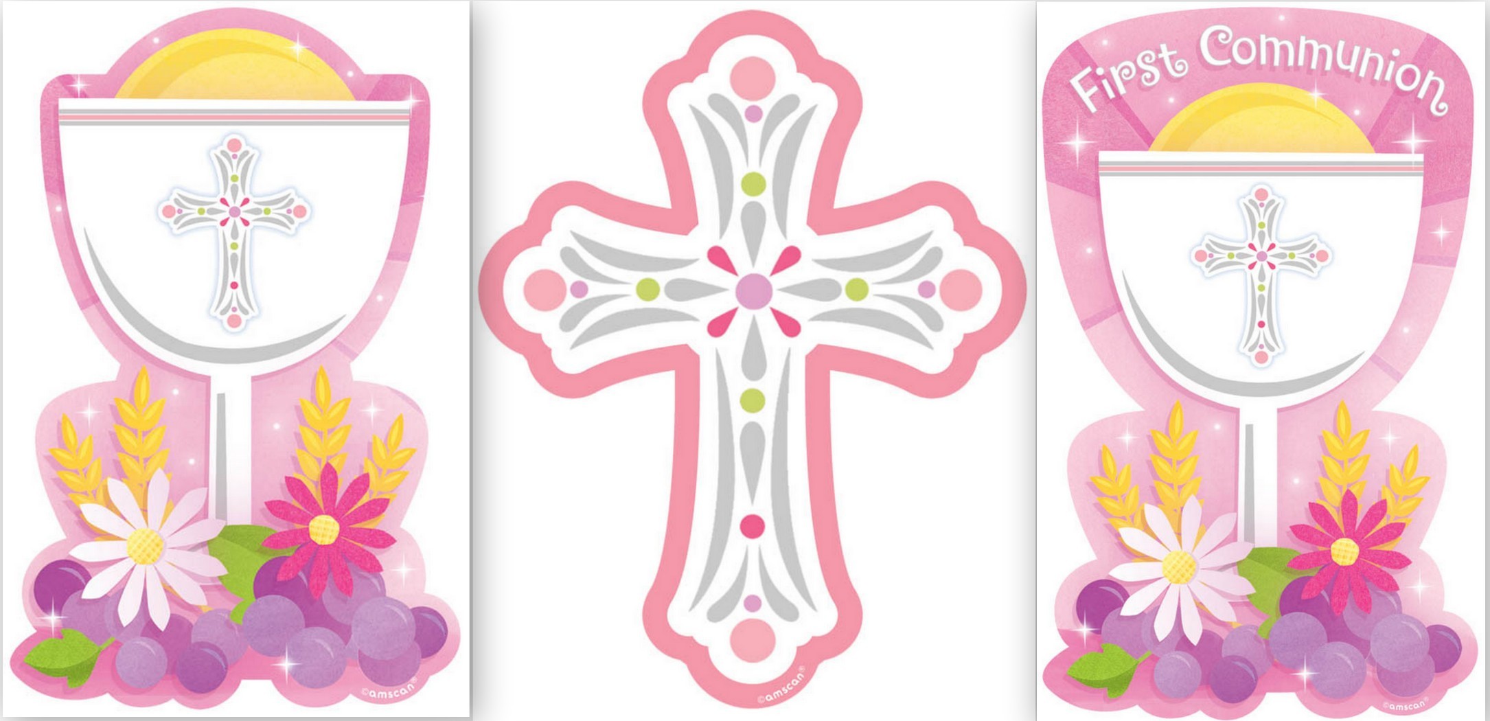 First Communion Pink Cutouts  Parties 2 Order