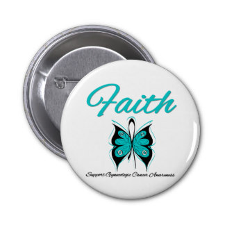 Gynecologic Cancer Teal Ribbon Buttons And Gynecologic Cancer Teal
