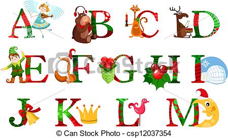     Immagini Christmas Alphabet Clip Art Christmas Alphabet Clip Art
