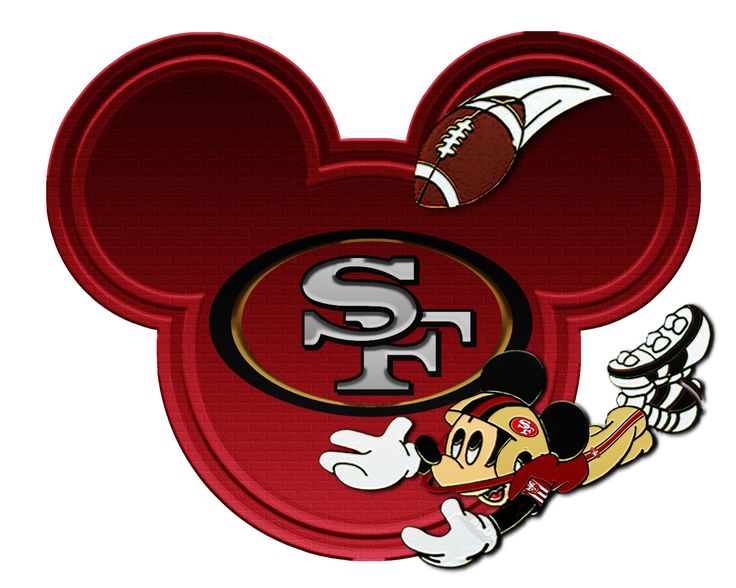 Mickey Mouse Loves The 49ers  Love This      I Love Mickey Mouse