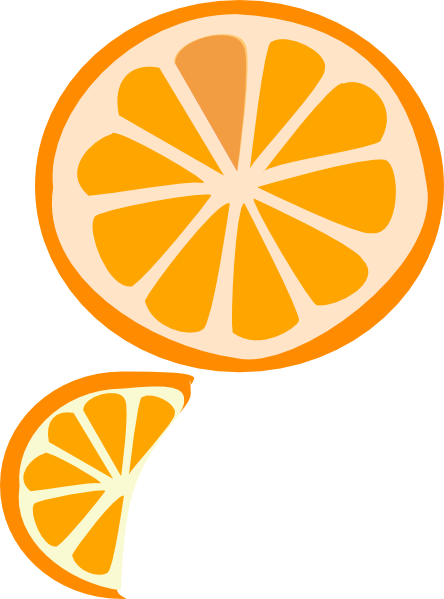Orange Slice Clip Art At Clker Com   Vector Clip Art Online Royalty    