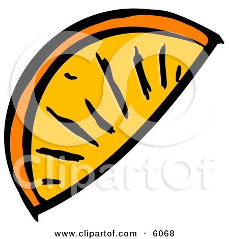 Orange Slice Illustration 6068 Orange Wedge Slice Clipart Picture Jpg