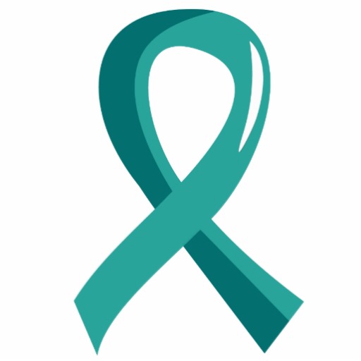 Ovarian Cancer Support Ribbon