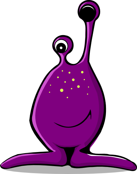 Purple Alien Clip Art At Clker Com   Vector Clip Art Online Royalty