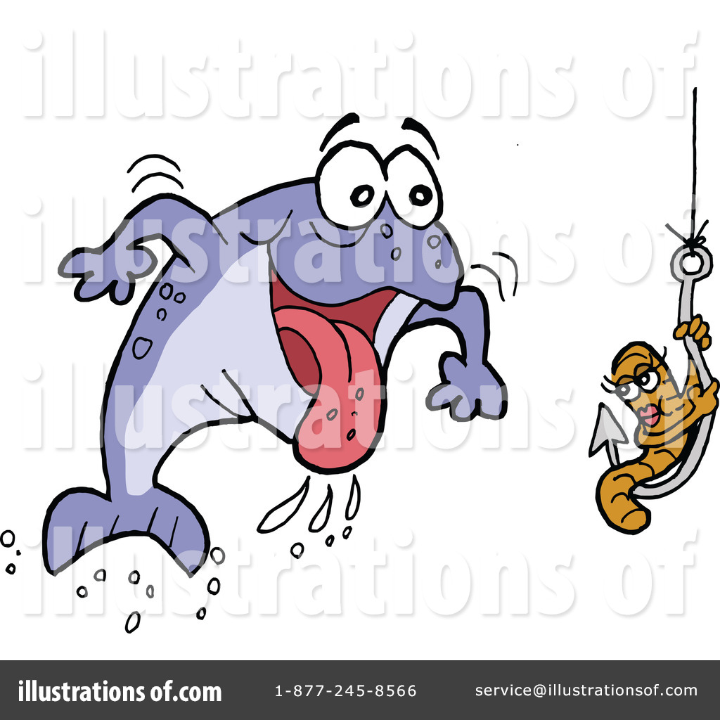 Royalty Free  Rf  Fishing Clipart Illustration By Lafftoon   Stock