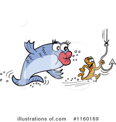 Royalty Free  Rf  Fishing Clipart Illustration By Lafftoon   Stock