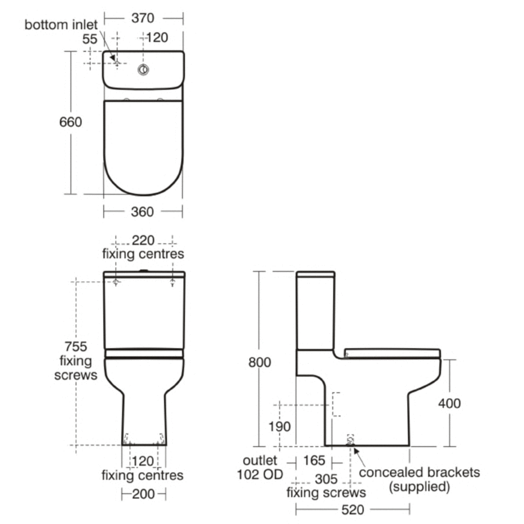 Toilet Bowl Drawing Ideal Standard