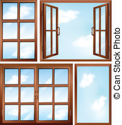 Window Frame Vector Clipart And Illustrations