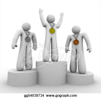 Winners With Medals  Clipart Illustrations Gg54038734   Gograph