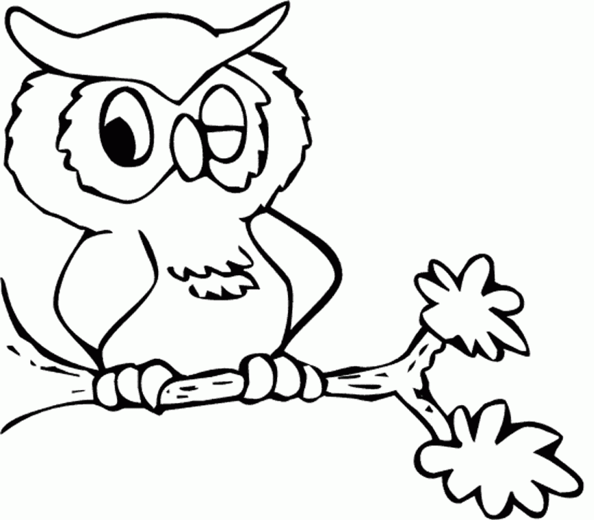 Cartoon Owl Coloring Pages   Clipart Best