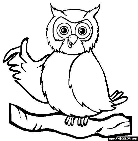 Cartoon Owl Coloring Pages   Clipart Best