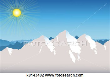 Clip Art Mountain Range Background  Fotosearch Search Clipart