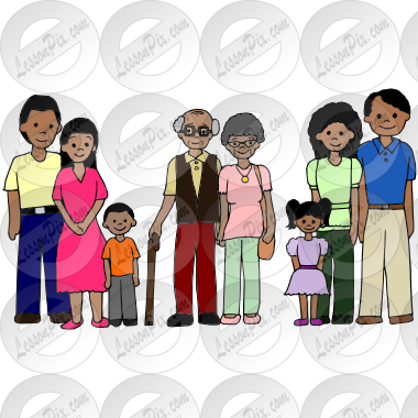 Family Picture For Classroom   Therapy Use   Great Family Clipart