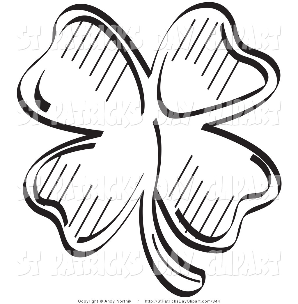 Free Black And White Stock St  Patrick S Day Clipart Illustrations