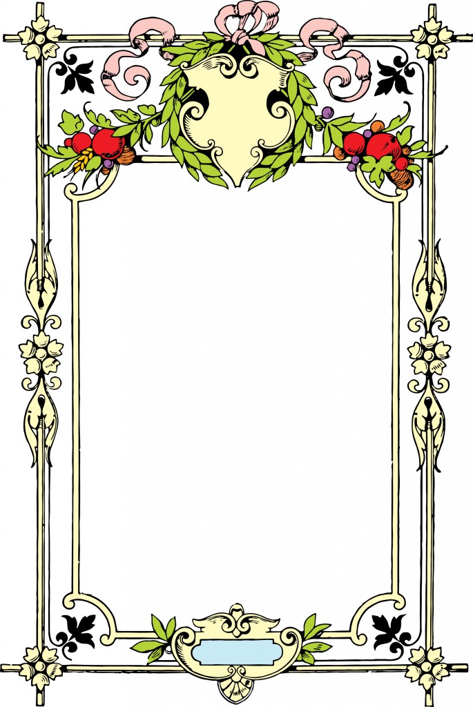Gorgeous Clip Art Border Frame   Oh So Nifty Vintage Graphics
