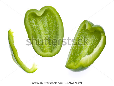 Green Pepper Slices Clipart Fresh Green Bell Pepper Slices
