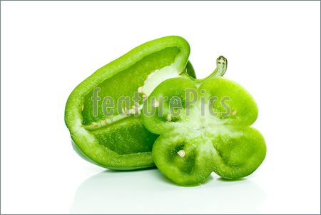 Green Pepper Slices Clipart Photo Of Half Of Green Sweet