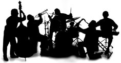 Jazz Band Silhouette Clip Art